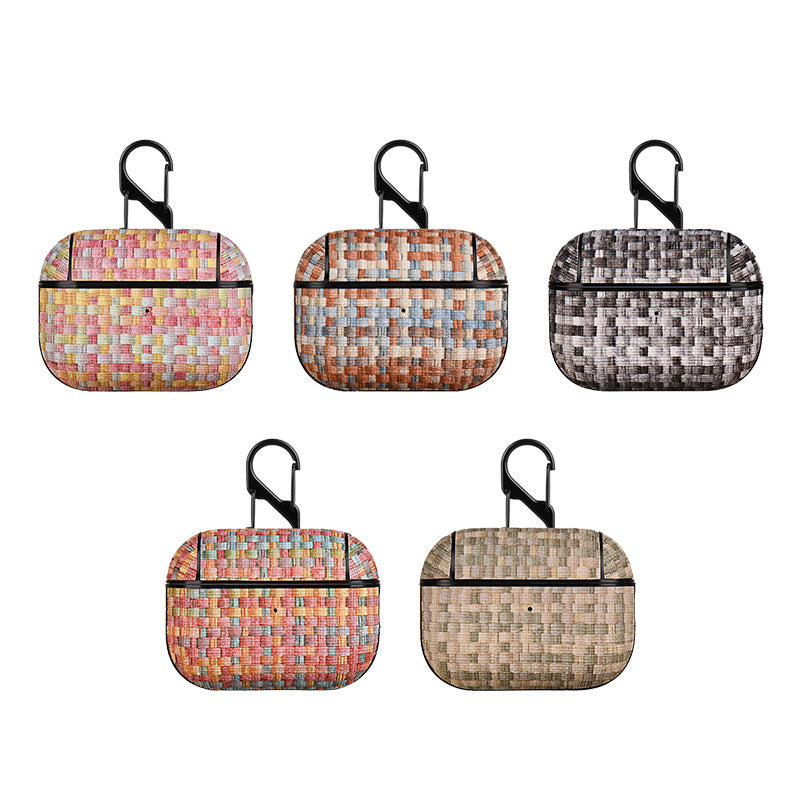 Wholesale PC Woven Texture Veneer Protective Case